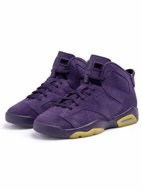 Nike Air Jordan 6 Retro Purple Dynasty Suede 7.5Y Womens 9 543390-509